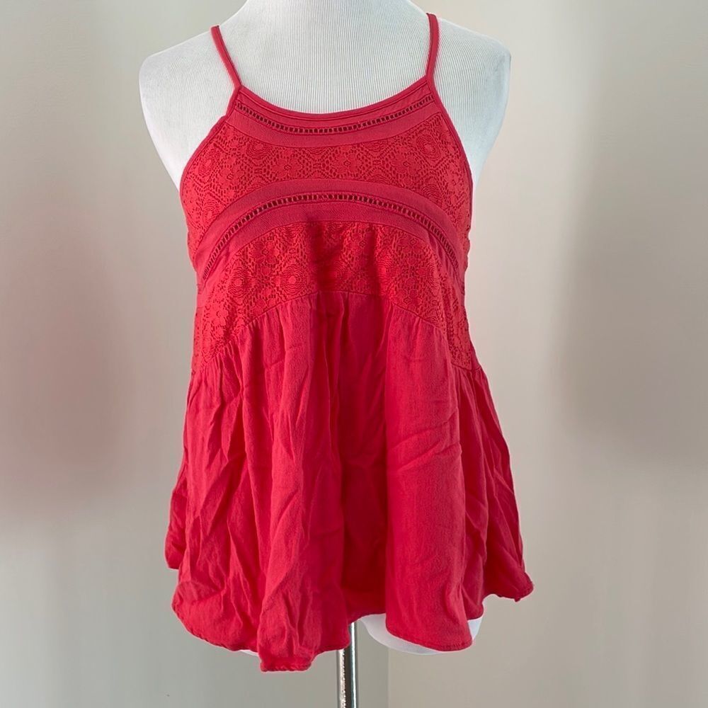 Baby doll Orange spaghetti strap tank top Xhilaration size small